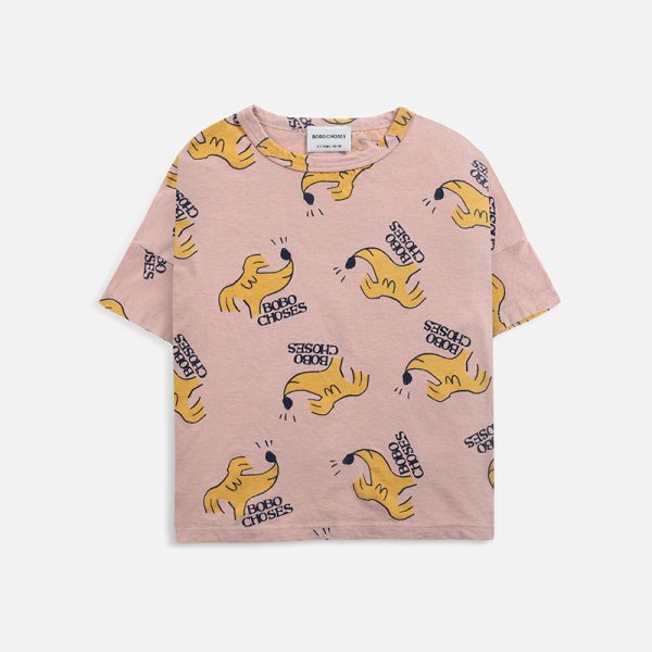 Bobo Choses T-shirt Sniffy Dog Pink