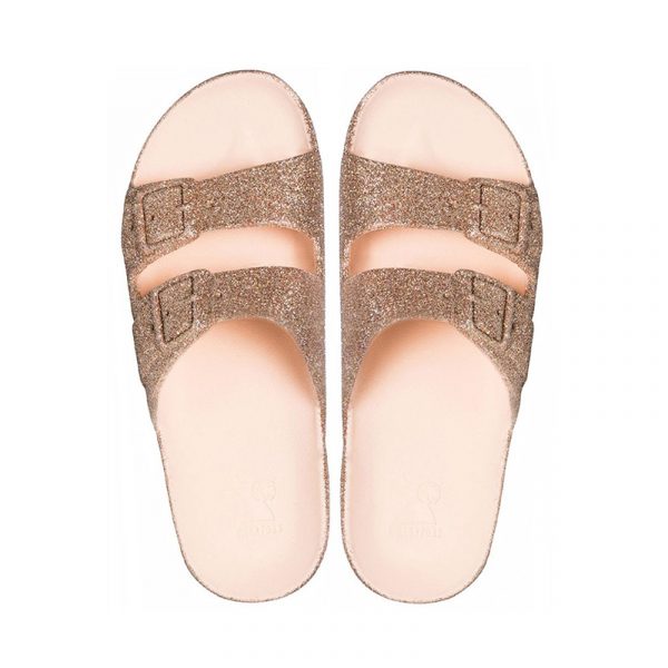 Cacatoes Scarpe Sandals Nude Glitter