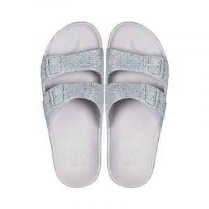 Cacatoes Scarpe Sandals Silver Glitter