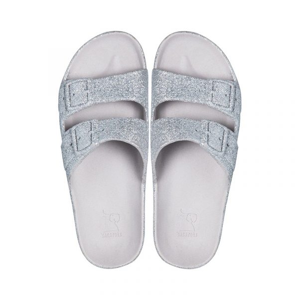 Cacatoes Scarpe Sandals Silver Glitter
