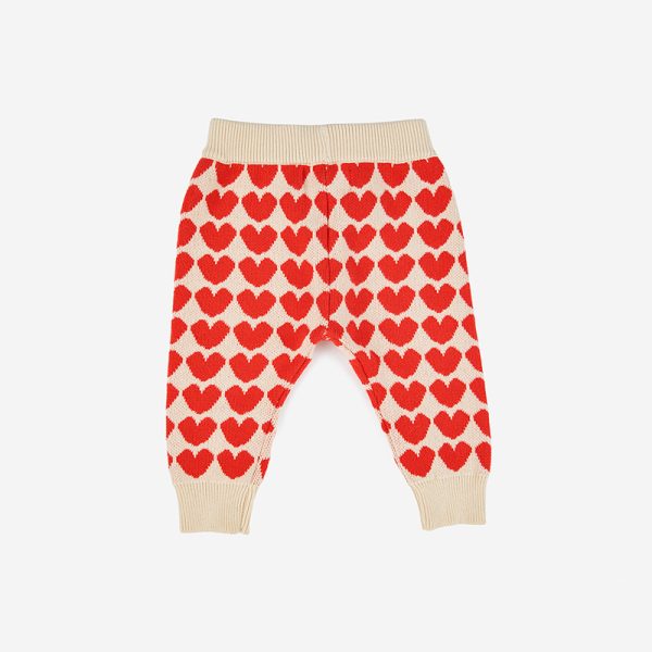 Bobo Choses Pantaloni Heart Knit